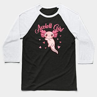 Axolotl Girl Design for Axolotl Lovers Baseball T-Shirt